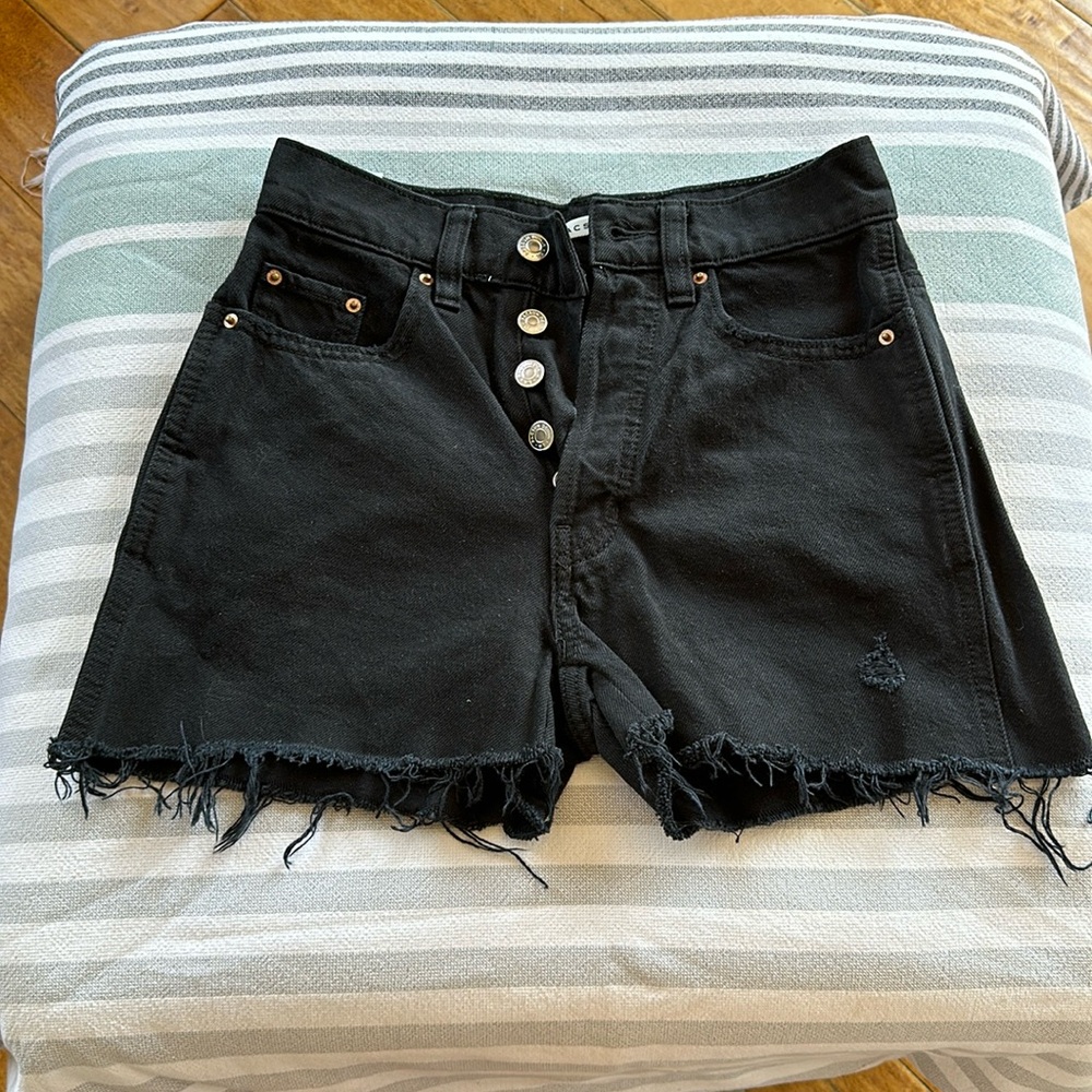 Pac Sun Black Jean Shorts
